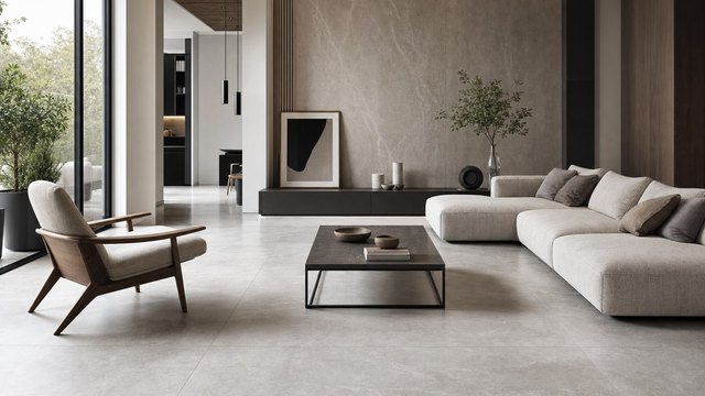 Yaman Yapı konsept planlama için modern salon zemin kaplama örneği