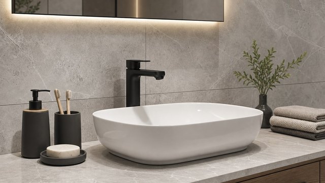 Yaman Yapı teknik uygulama için banyo armatür ve seramik detayı